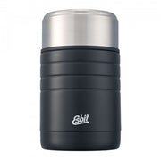Termo MAJORIS 0,8 L negro de acero inoxidable para comida