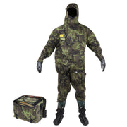 Traje filtrante protector FOP-96 vz.95 en camuflaje, imagen del conjunto