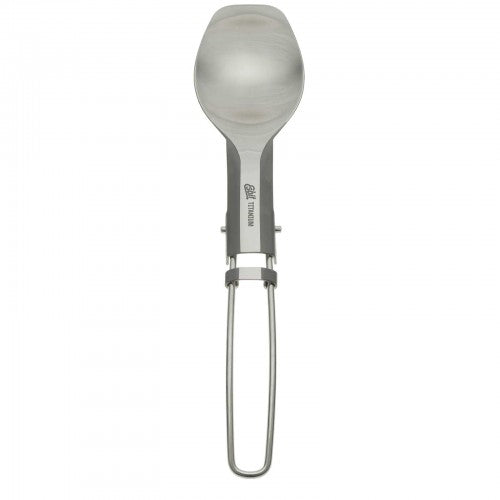 Cuchara plegable de titanio ultraligera, 18 g