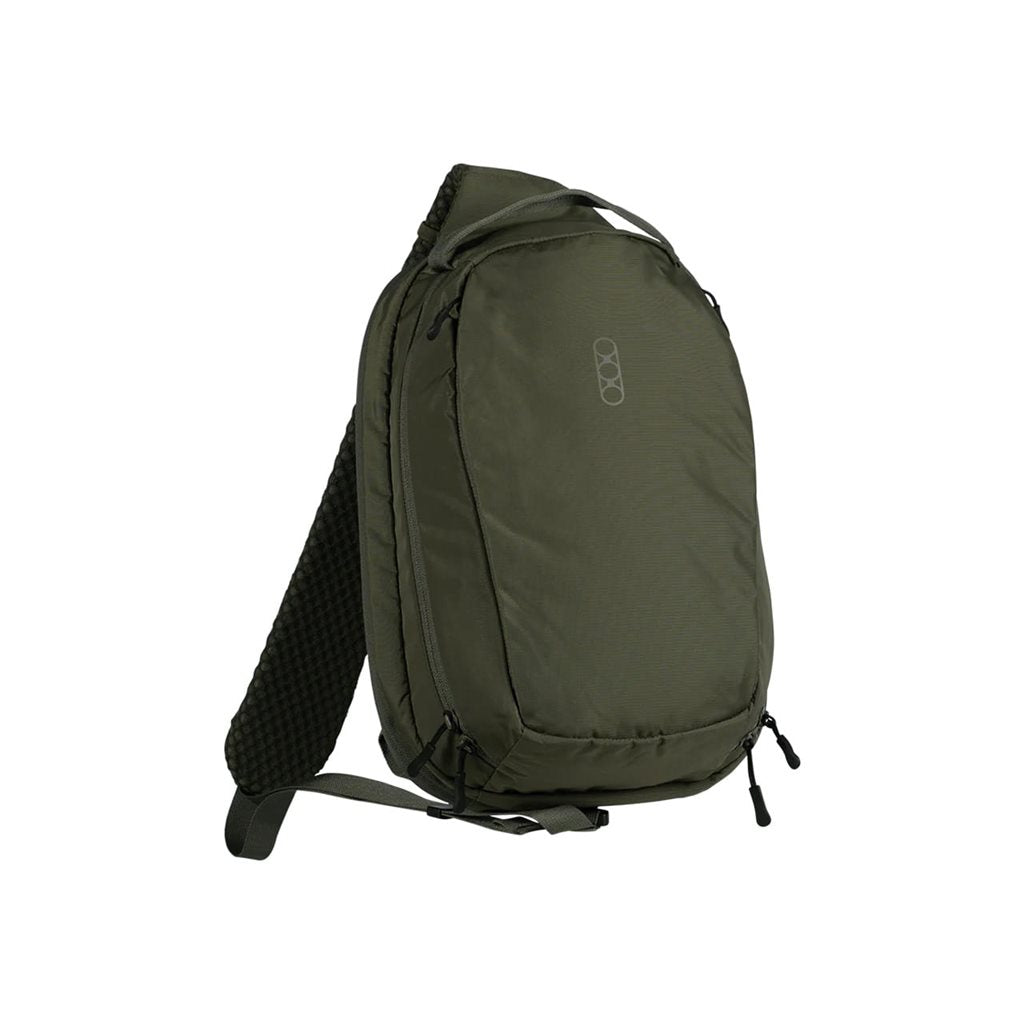 Mochila bandolera táctica FADE SLING gris en nylon 210D rip-stop para transporte discreto