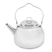 Hervidor de acero inoxidable CAMPFIRE 3 L para fuego, colgado sobre la hoguera