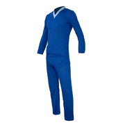 Pijama azul de algodón de stocks militares franceses, nuevo, talla 46