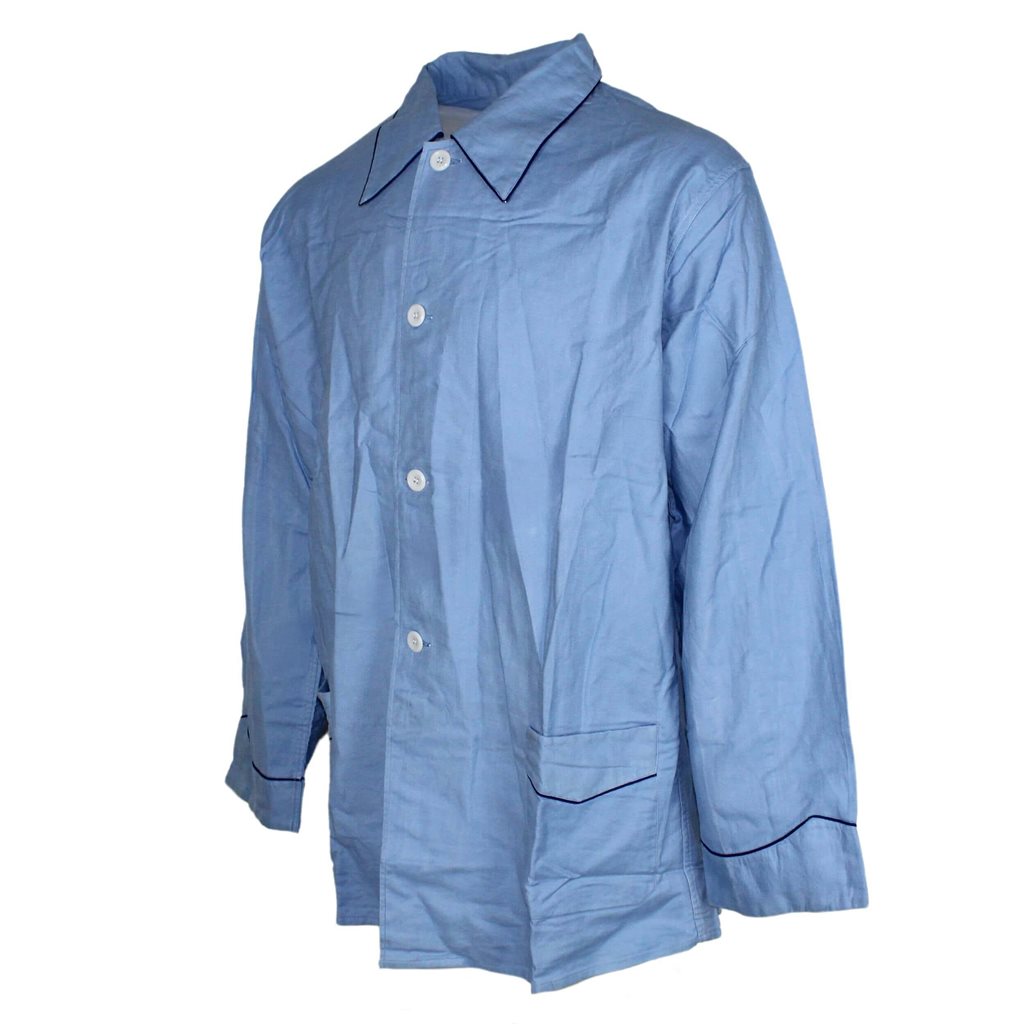 Blusa pijama francesa acolchada de algodón con interior de franela cálida
