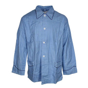 Blusa pijama francesa acolchada de algodón con interior de franela cálida