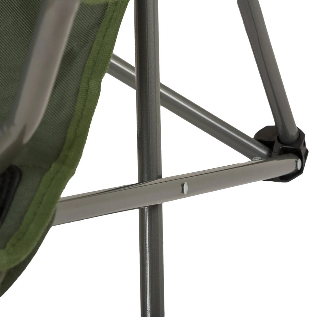 Silla de camping plegable EDINBURGH en color verde vista frontal