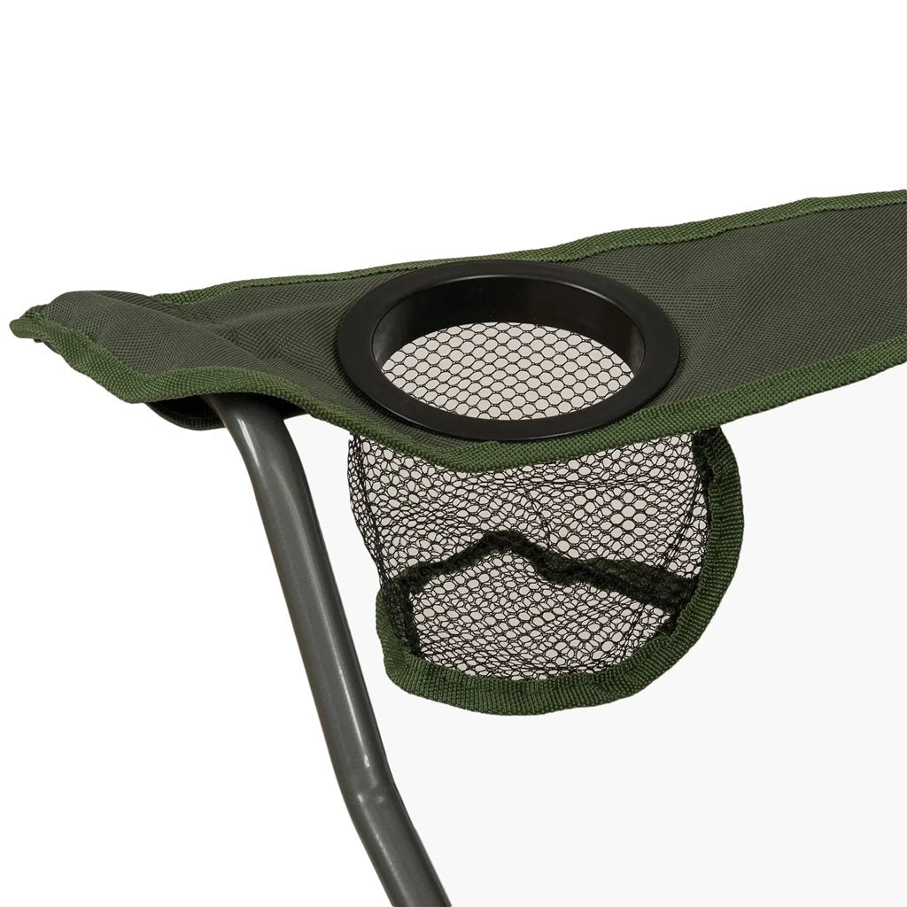 Silla de camping plegable EDINBURGH en color verde vista frontal