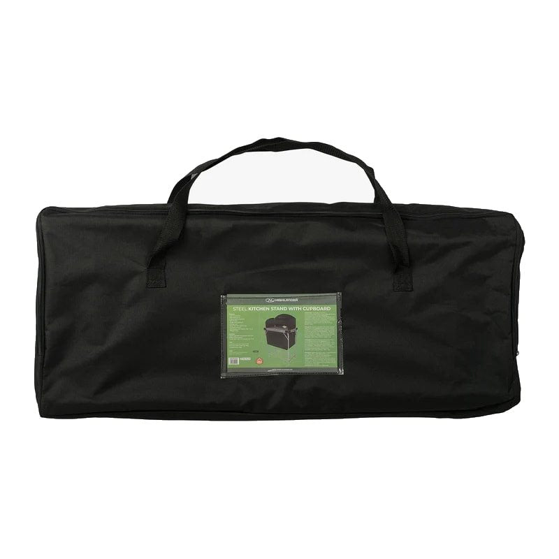 Mesa plegable de camping para cocinar con armario y estante FUR080