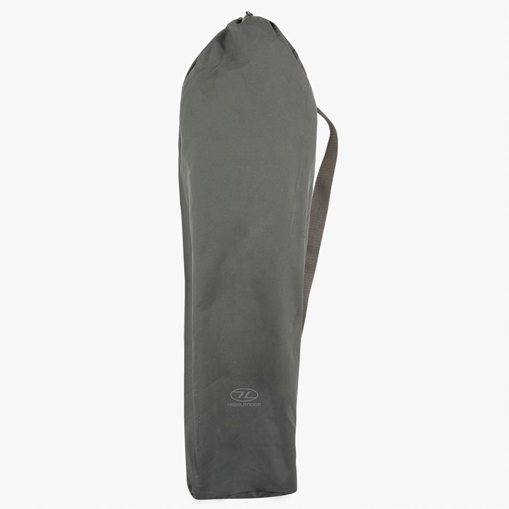 Silla Balmoral acolchada gris plegable, acero y poliéster 600D