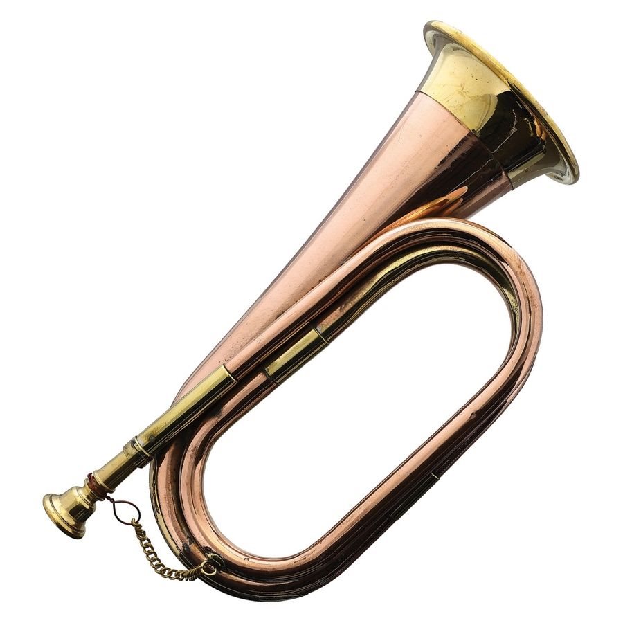 Corneta de dos tonos 28 cm en cobre y latón