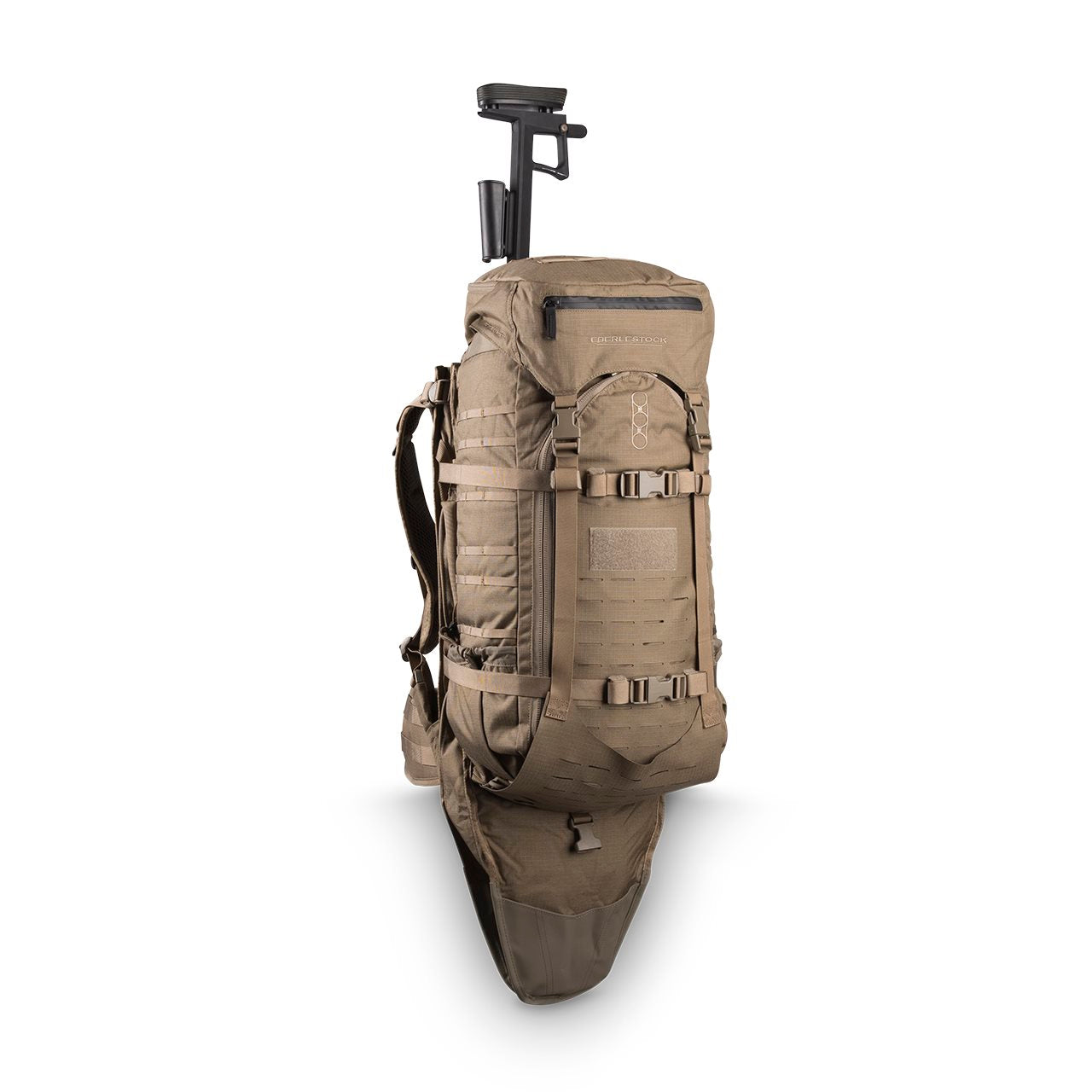 Mochila táctica Eberlestock Gunslinger II negra con funda para arma larga