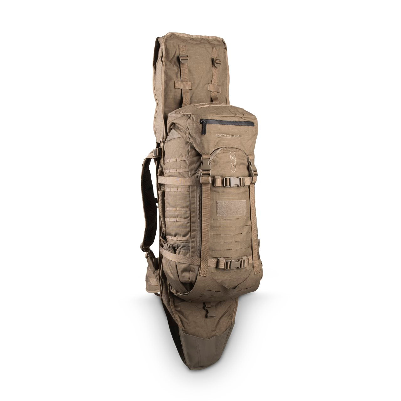 Mochila táctica Eberlestock Gunslinger II negra con funda para arma larga