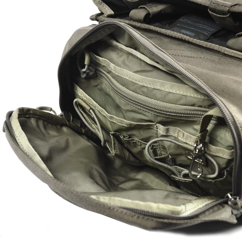 Mochila táctica Eberlestock Gunslinger II negra con funda para arma larga