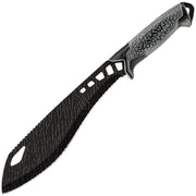 Machete VERSAFIX con funda gris y hoja decorada mediante grabado