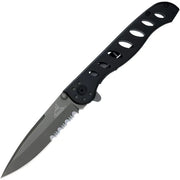 Navaja plegable EVO Gerber con filo combinado negra