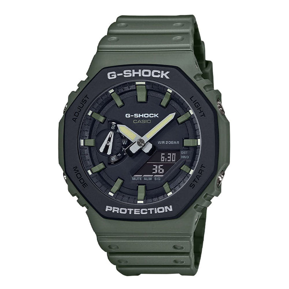 Reloj deportivo para hombre GA-2100SU-1A CCE con carcasa de plástico reforzada con fibra de carbono