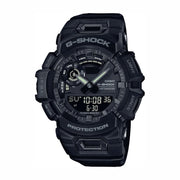 Reloj G-Shock GBA-900UU-1AER negro, vista frontal del reloj deportivo con caja y correa de resina