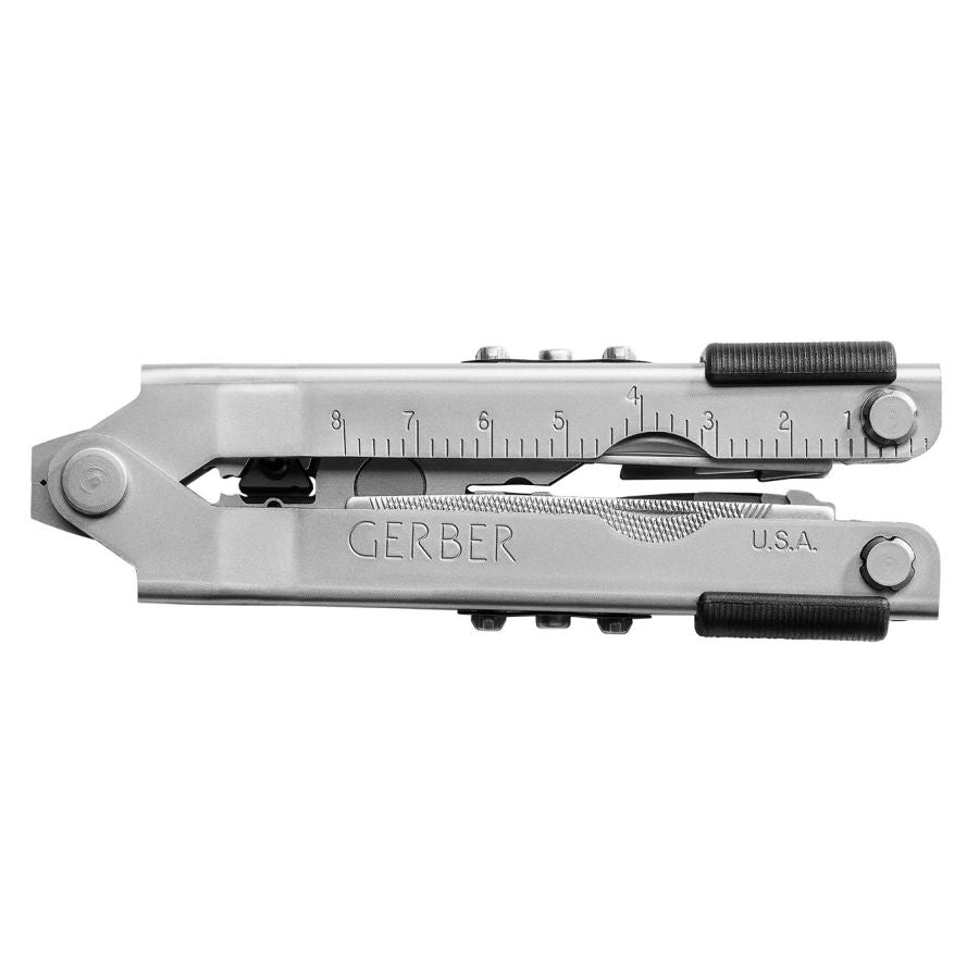 Alicates multifunción Gerber MP 600 bluntnose plateados de acero inoxidable con cabeza ancha