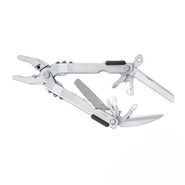 Alicates multifunción Gerber MP 600 bluntnose plateados de acero inoxidable con cabeza ancha