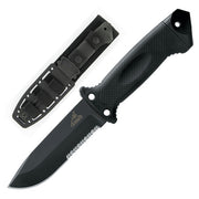 Cuchillo Gerber LMF II Infantry negro, hoja fija con filo combinado
