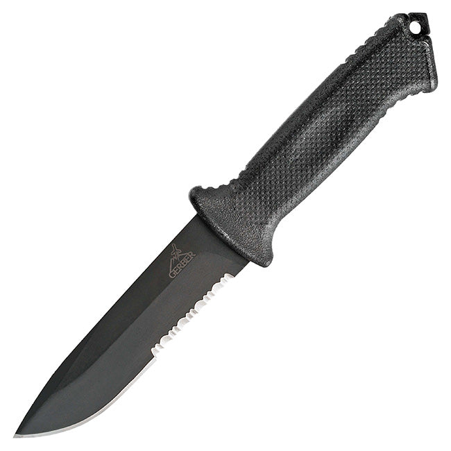 Cuchillo Gerber Prodigy negro con hoja fija y empuñadura TacHide