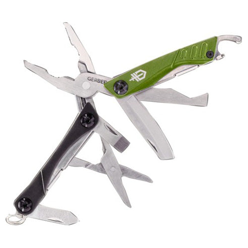 Alicates multifunción Gerber DIME GREEN, compacto y ligero, 10 herramientas
