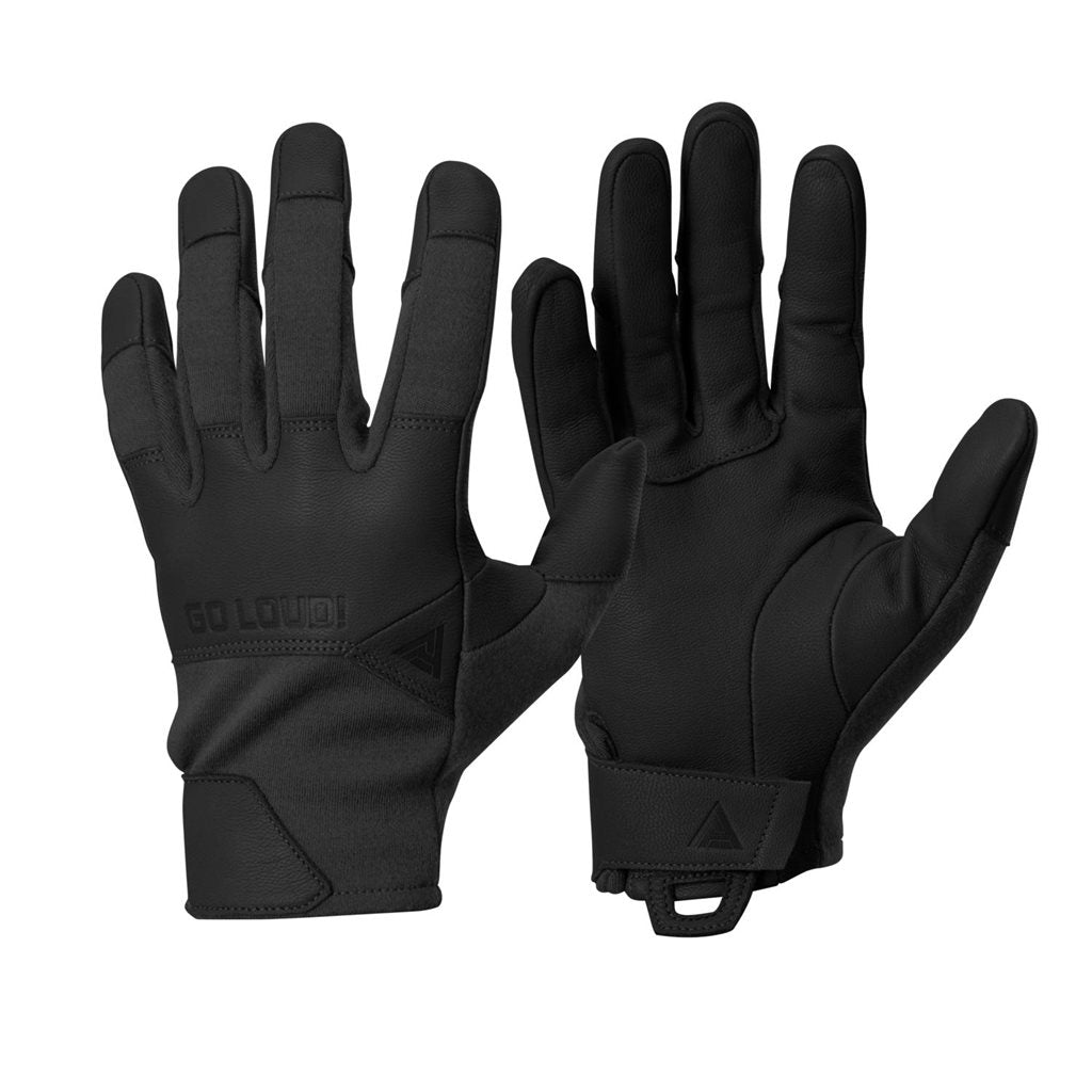 Guantes CROCODILE FR Short Nomex negros, piel de cabra y Nomex (DuPont)