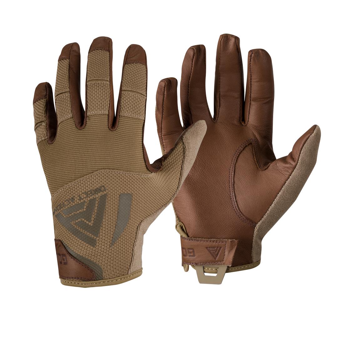 Guantes HARD GOVES de cuero Coyote para tiradores