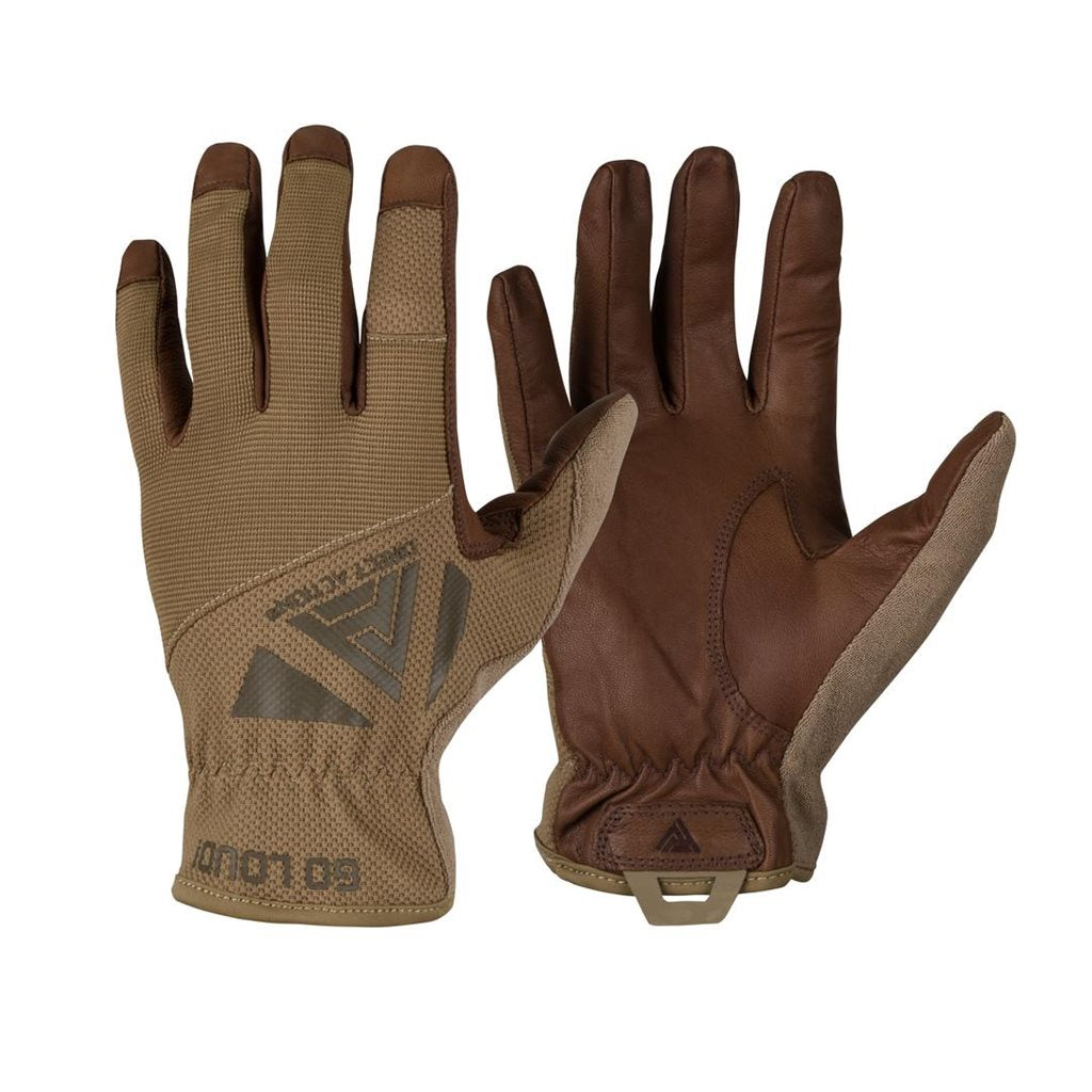 Guantes LIGHT GLOVES de piel negros (GL-LGHT), guantes para tiradores compatibles con pantalla táctil
