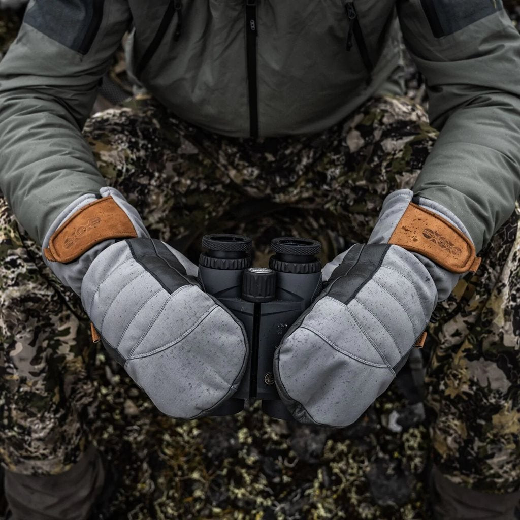 Manoplas POLAR GUNMETAL convertibles con tapa magnética