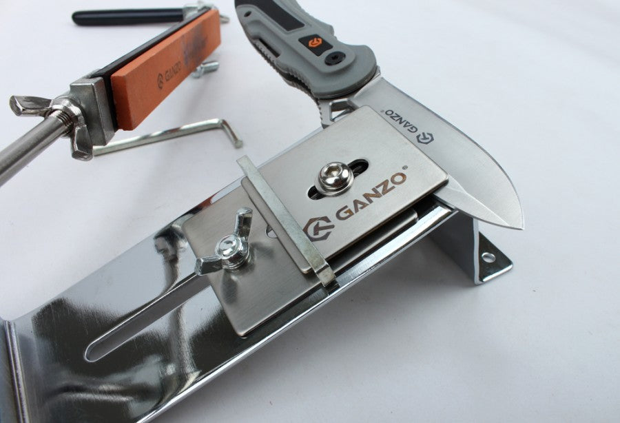 Set de afilado TOUCH PRO STEEL con 4 piedras cerámicas y varilla guía