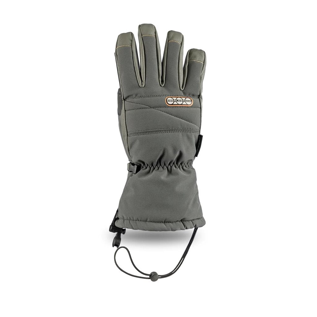 Guantes WINTER acolchados color gunmetal, vista frontal