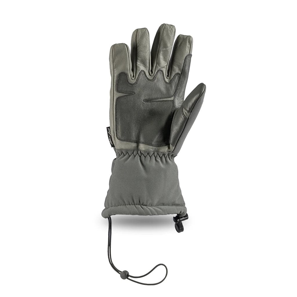 Guantes WINTER acolchados color gunmetal, vista frontal