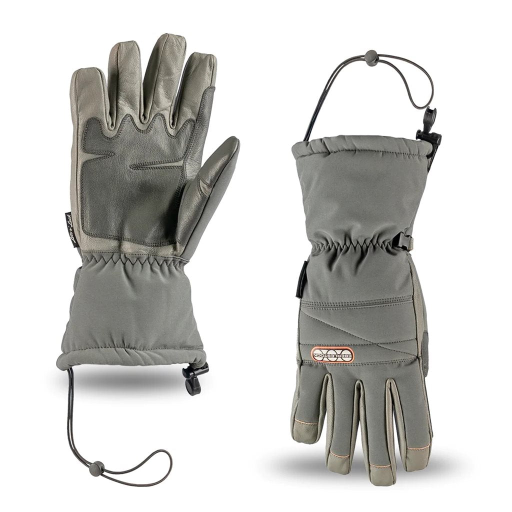 Guantes WINTER acolchados color gunmetal, vista frontal