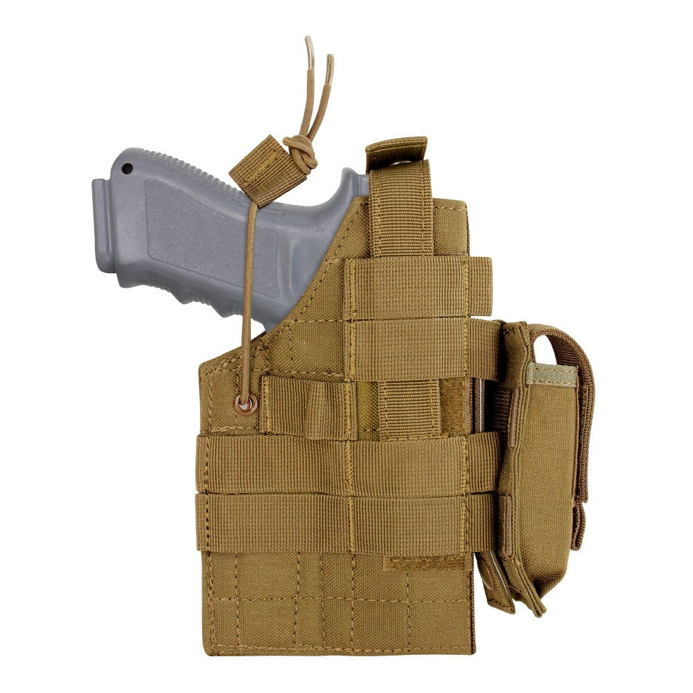 Funda pistola MOLLE Glock reversible verde H-GLOCK, vista delantera