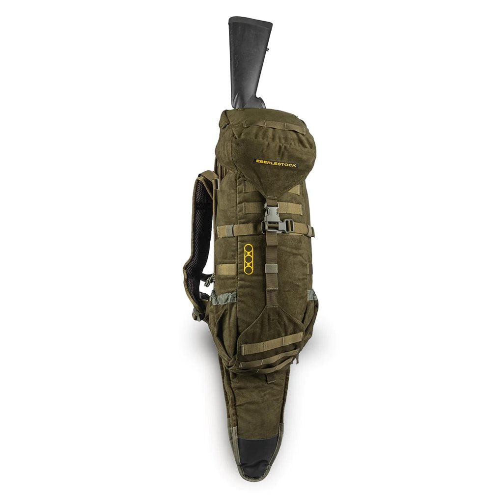 Mochila H2 Gunrunner en color loden verde, diseño minimalista orientada a caza y tiro
