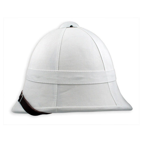 Sombrero pith británico blanco, reproducción fiel