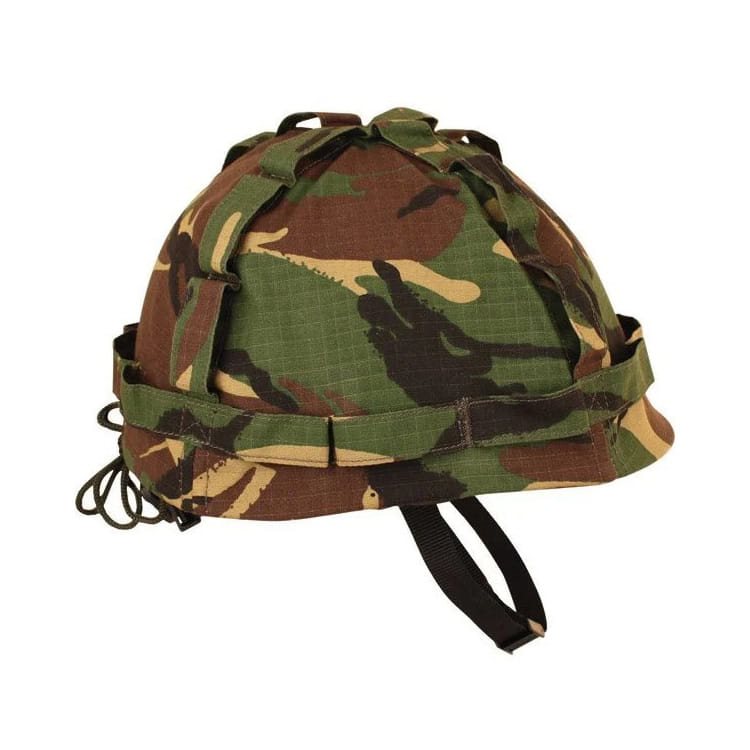 Casco plástico estilo US con camuflaje DPM, ajustable 53-60 cm