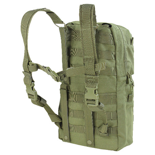 Bolsa de hidratación MOLLE II verde con depósito 2,5L