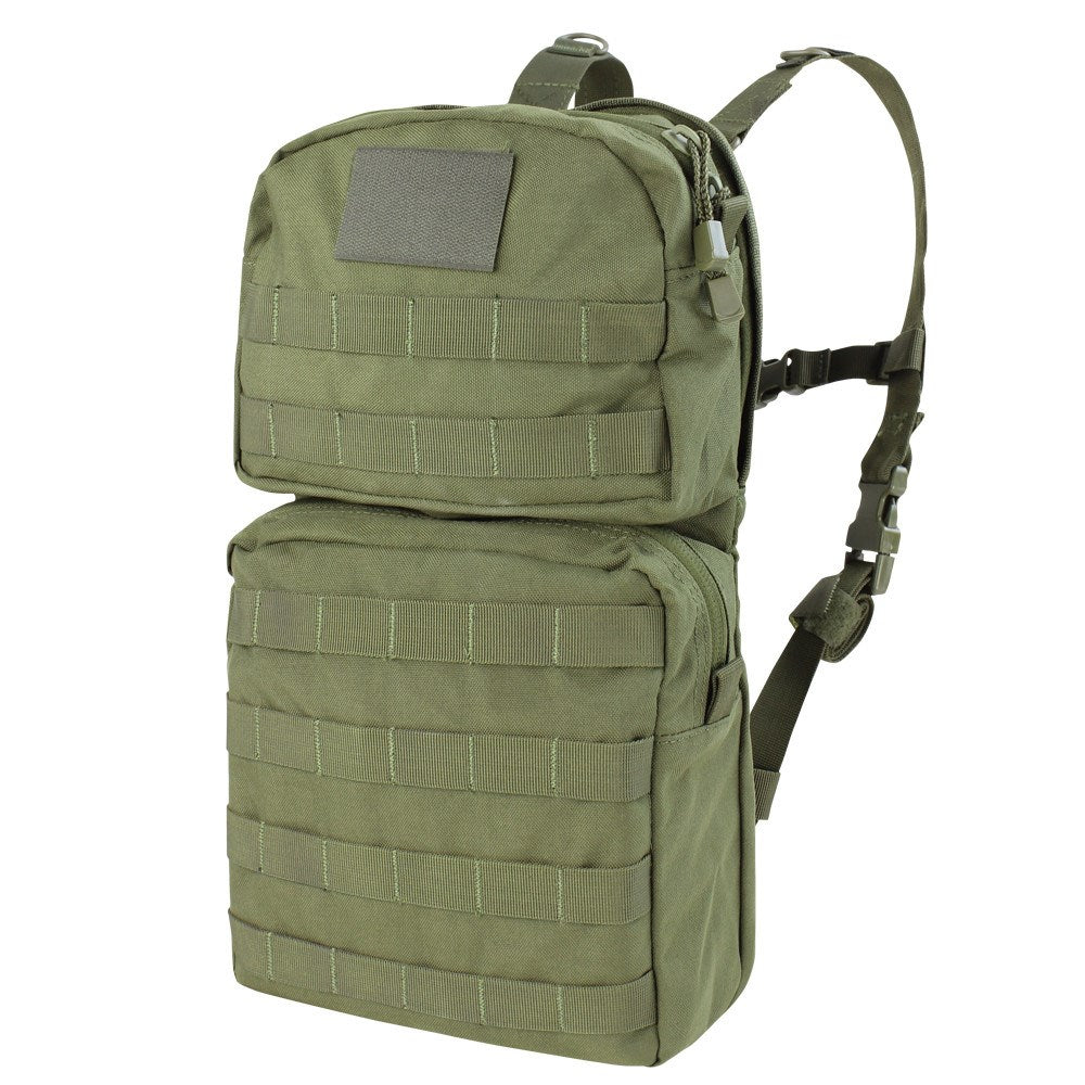 Bolsa de hidratación MOLLE II verde con depósito 2,5L