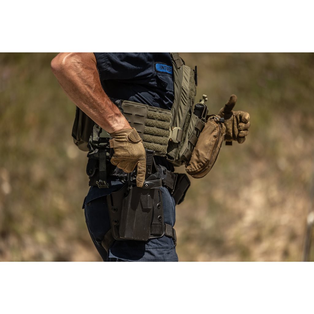 Guantes de tiro PRECISION PRO High-Dexterity color coyote, vista de palma con patrón Padlock™
