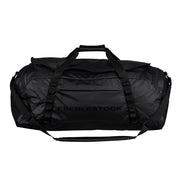 Bolsa de transporte HYLLUS 65 L negra impermeable en nylon 1000D y 500D rip-stop con recubrimiento TPU
