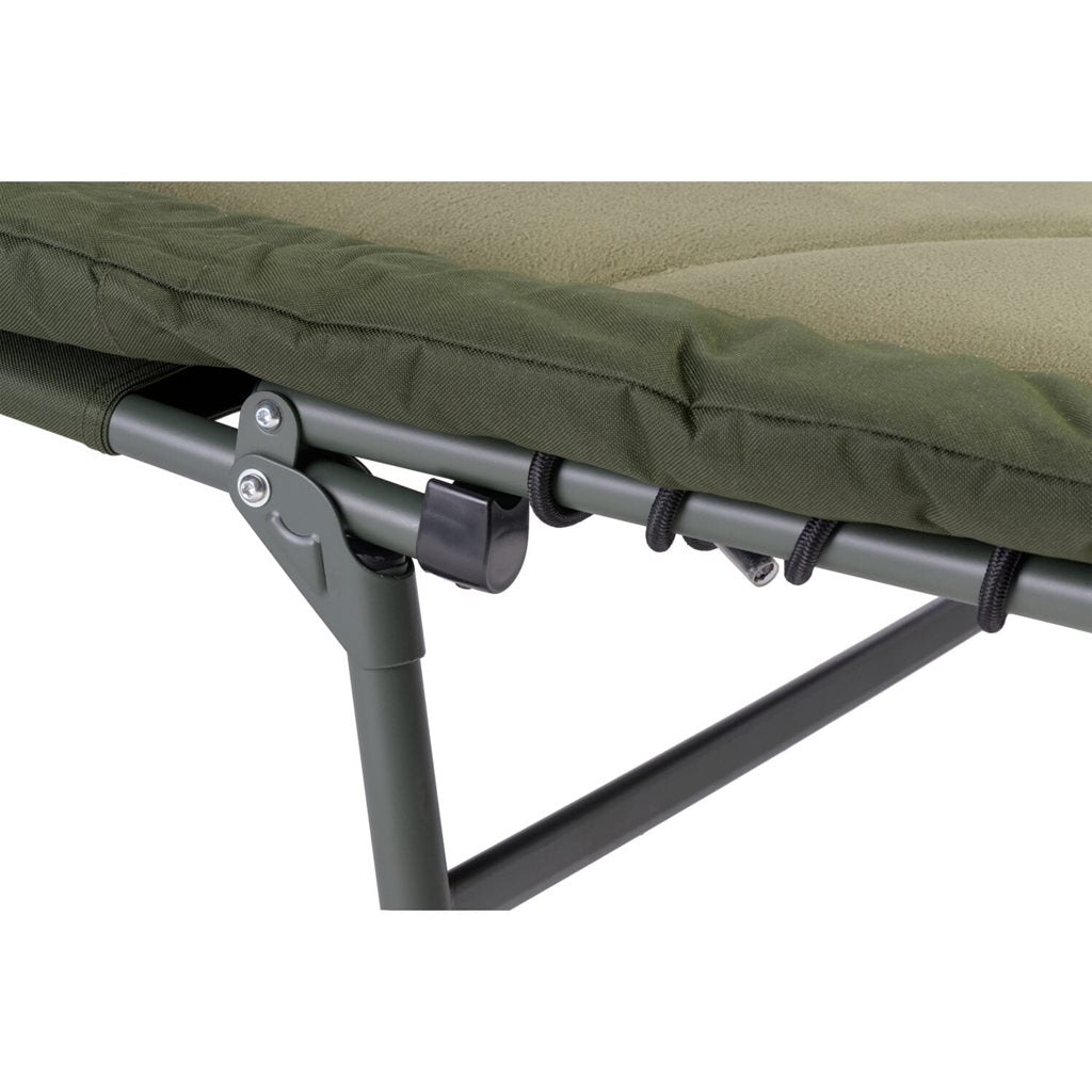 Cama de campaña Professional Hex 8 verde, colchón ampliado 205 x 82 cm