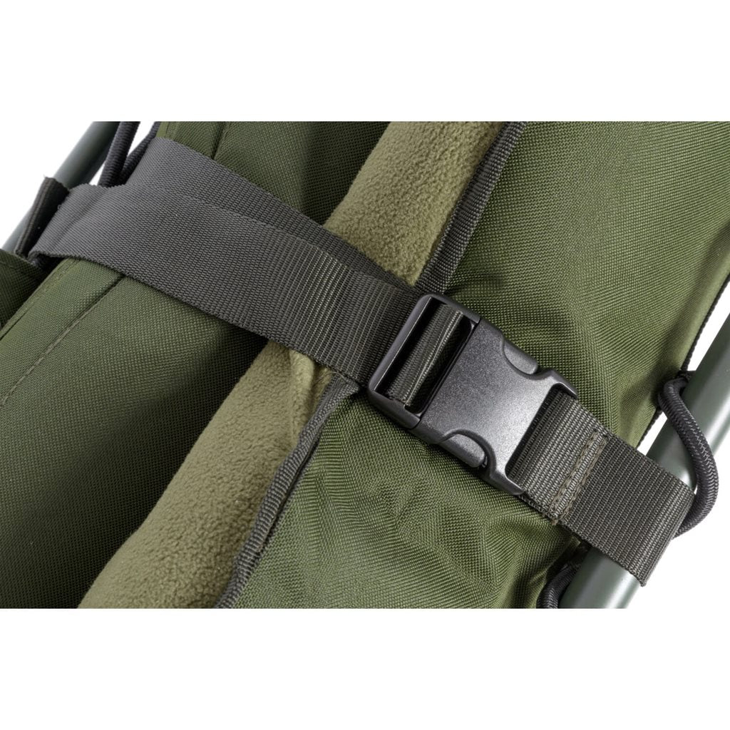 Cama de campaña Professional Hex 8 verde, colchón ampliado 205 x 82 cm
