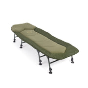 Cama de campaña Professional Hex 8 verde, colchón ampliado 205 x 82 cm