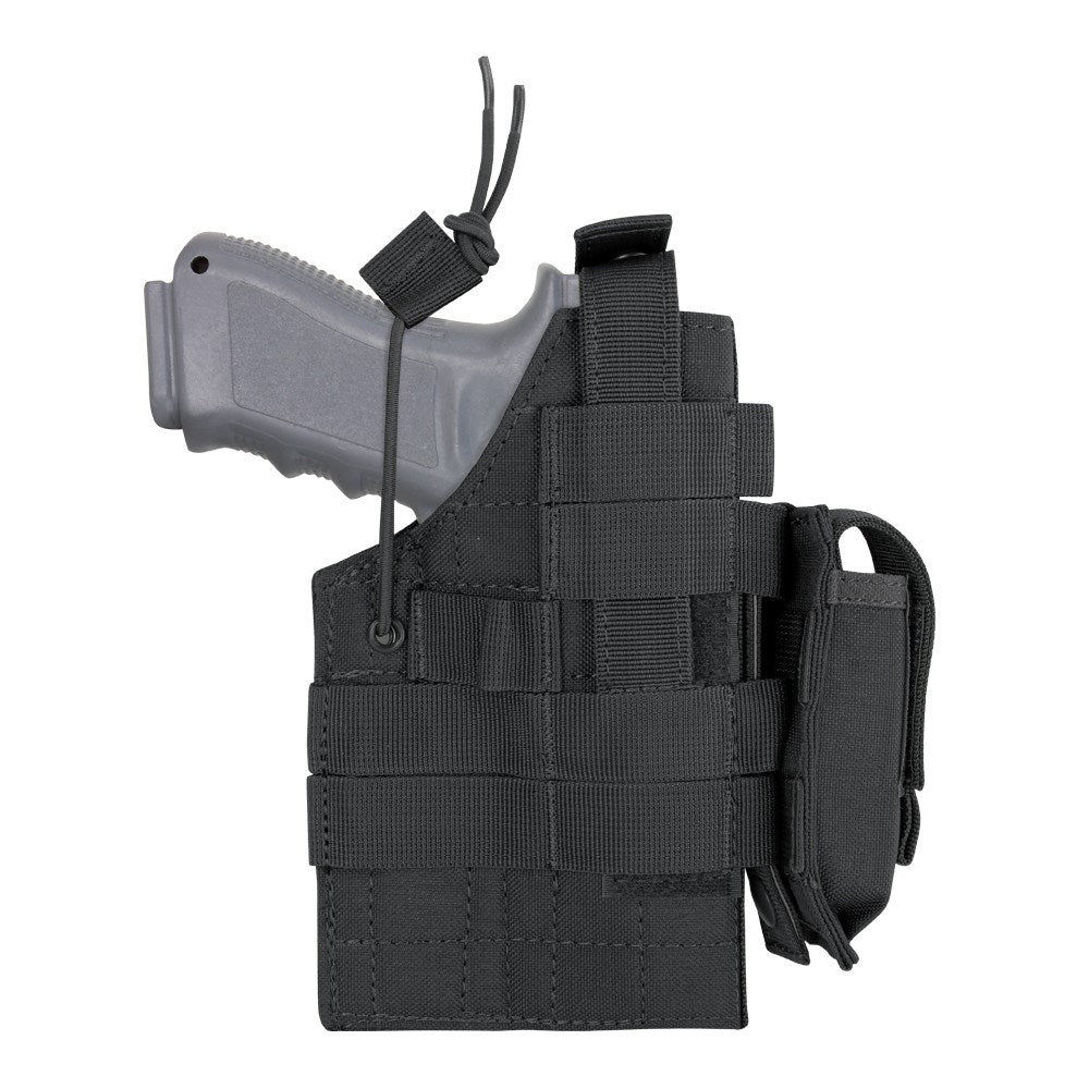 Funda pistola MOLLE Glock reversible verde H-GLOCK, vista delantera