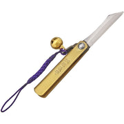 Navaja plegable HIGONOKAMI con hoja SK5 y cascabel de latón, palanca chikiri