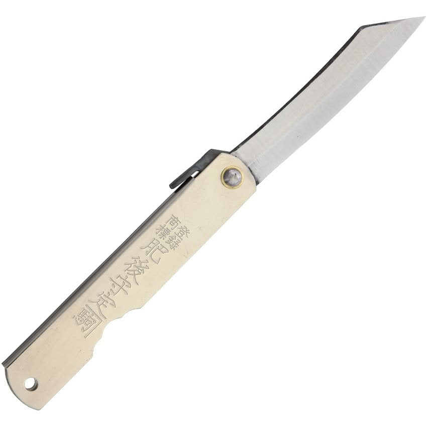 Cuchillo plegable NO.4 SK5 negro, hoja de acero al carbono SK5 y mango de acero inoxidable