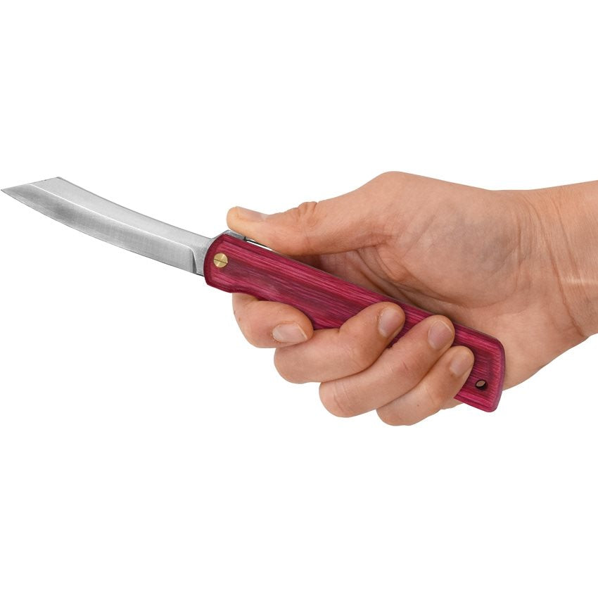 Navaja plegable WOODY VG10 con hoja VG-10 y mango de madera rojo