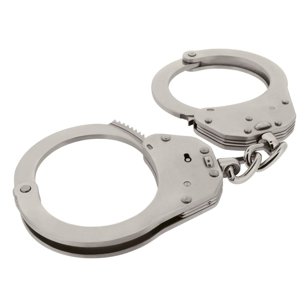 Esposas de cadena en acero inoxidable con doble bloqueo y 2 llaves