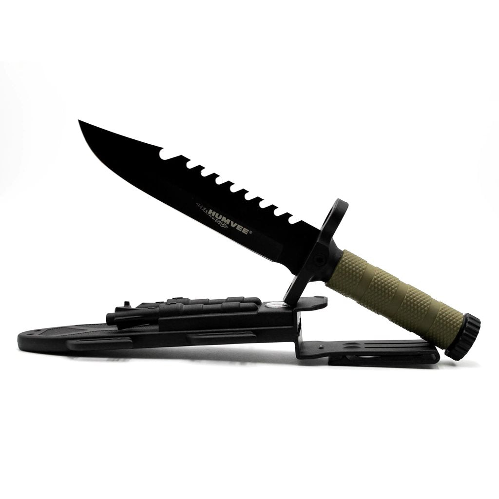 Cuchillo NEXT GEN hoja fija TAN con funda y accesorios survival
